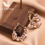 Colorful Freshwater Pearl Earrings Wedding Party Boho Jewelry