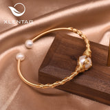 Pearl Cuffs Bracelets Minimalism Bangle Wedding Girls Ethnic Jewelry