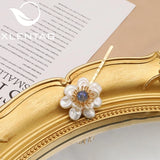 Double Floral Bridal Pearl Hair Accessories Wedding Hairpin