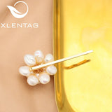 Double Floral Bridal Pearl Hair Accessories Wedding Hairpin
