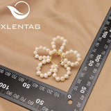 Exquisite Freshwater Pearl Flower Earrings
