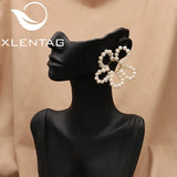 Exquisite Freshwater Pearl Flower Earrings