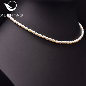 Natural Fresh Water Pearl Necklace Wedding Party Gift GN0263B