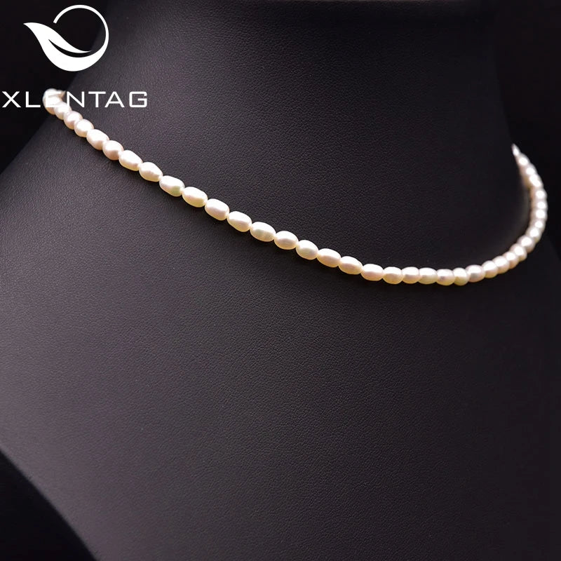 Natural Fresh Water Pearl Necklace Wedding Party Gift GN0263B