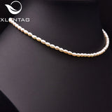 Natural Fresh Water Pearl Necklace Wedding Party Gift GN0263B
