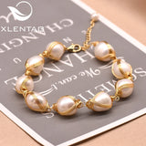 Adjustable Fresh Water Pearl Friendship Bracelet for Women
