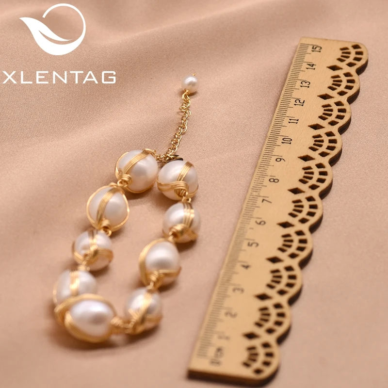 Adjustable Fresh Water Pearl Friendship Bracelet for Women