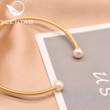 Minimalism Bohemia Cuff Bracelets with Baroque Pearl