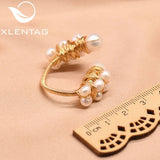 Fresh Water Pearls Adjustable Ring for Women Wedding Party GR0190