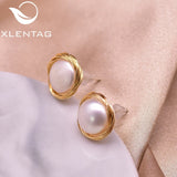 Freshwater Pearls Stud Earrings Wedding Vintage Jewelry GE0938