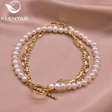 Natural Pearls Couple Charm Bracelet Anime Chain Women Boho Jewelry