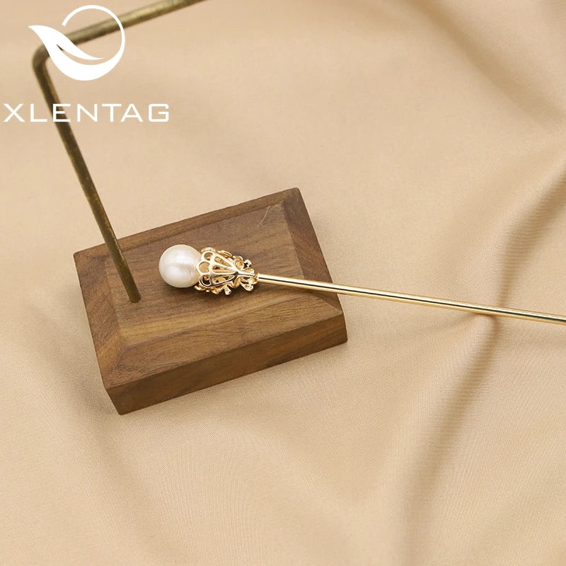 Freshwater Pearls Hair Forks Women's Hair Accessories Art Vintage Jewelry