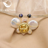 Freshwater Pearls Butterfly Brooch Party Jewelry