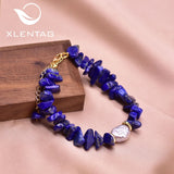 Lapis Lazuli Pearl Women Bracelet Evil Eye Stone Jewelery