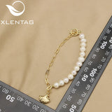 Natural Pearl Ginkgo Biloba Leaves Chain Bracelet GB0978