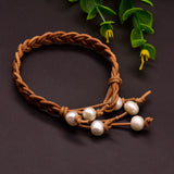 Natural Pearls French High Sense Cuff Bracelet for Woman