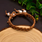Natural Pearls French High Sense Cuff Bracelet for Woman
