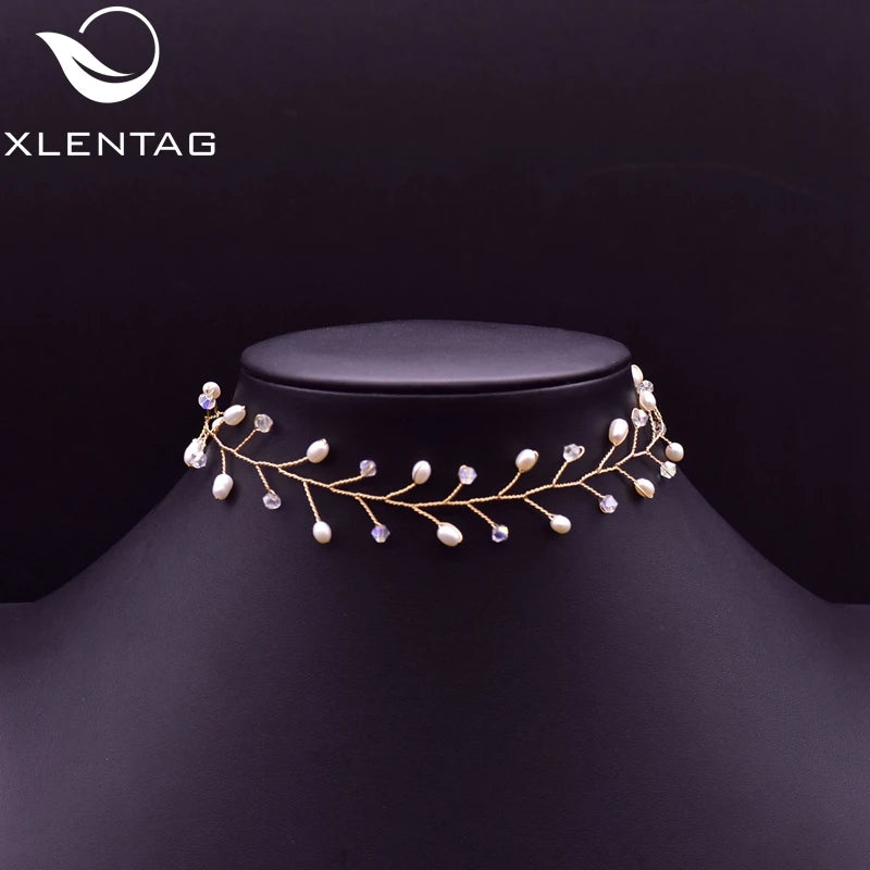 Natural Pearls Statement Choker Necklaces for Women