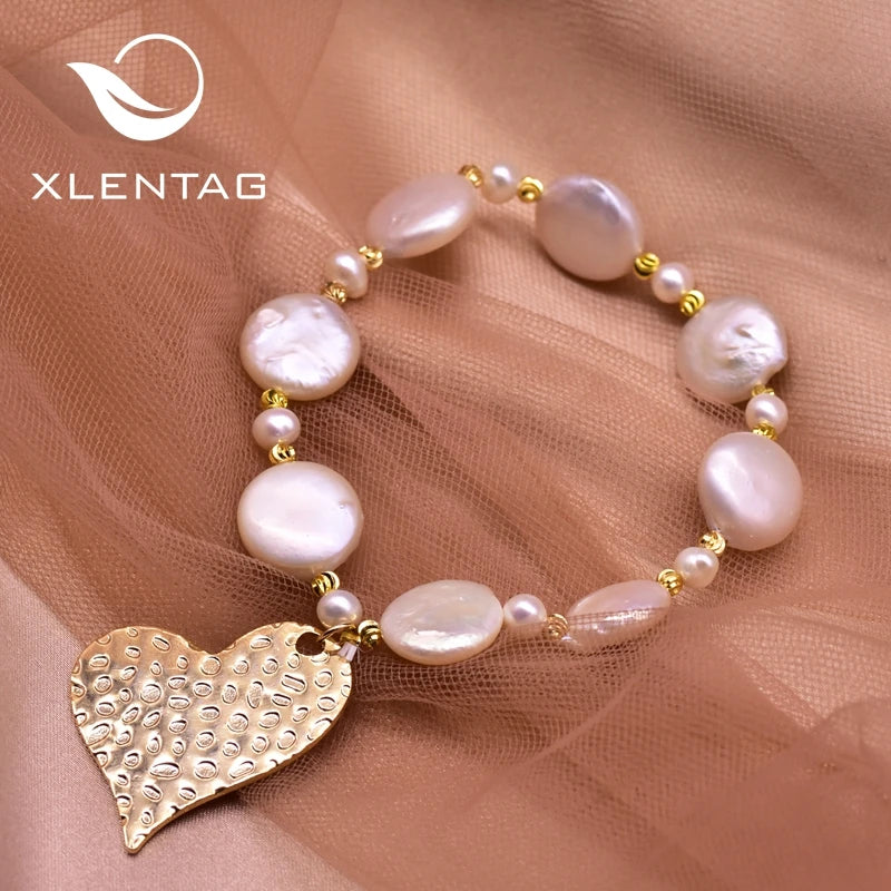 Baroque Pearl Couple Bracelet Girl Friendship Wedding Love Gift Bohemian Jewelry
