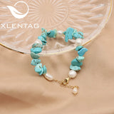 Natural Stone Turquoise Beads Pearls Round Loose Intervals for Bracelet Making