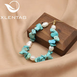 Natural Stone Turquoise Beads Pearls Round Loose Intervals for Bracelet Making