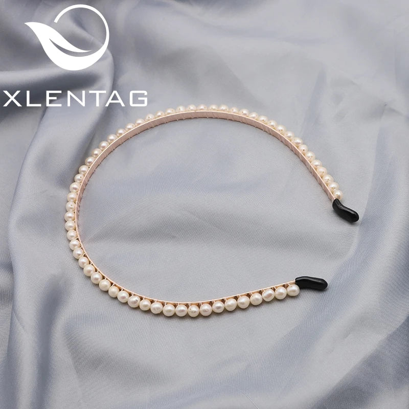 Natural Freshwater Pearls Hair Bands For Woman Korea Art Jewelry