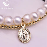 Pearl Multi-layer Bracelet Metal Balls Angel Wings Party Gift Jewelry