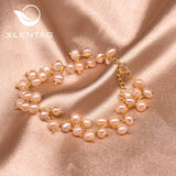 Yellow Pearl Double Layer Bracelet - Anniversary Women Jewelry