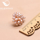 Natural Fresh Water Pearl Women's Stud Earrings GE0606