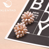 Natural Fresh Water Pearl Women's Stud Earrings GE0606