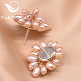 Natural Fresh Water Pearl Women's Stud Earrings GE0606