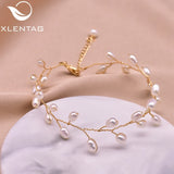 Freshwater Pearl Plant Bracelet Leaf Tree Branch Beat Party