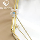 Aquamarine Baroque Pearl Hairpins Rhinestone Floral Accessories