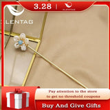 Aquamarine Baroque Pearl Hairpins Rhinestone Floral Accessories