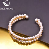 Pride Freshwater Pearls Charm Bracelet Punk Jewelry GB0215