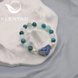 Sea Crystal Natural Pearls Women's Bracelets Romantic Charm Retro Pinecone