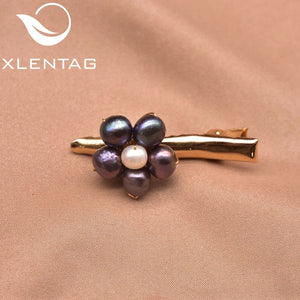 Freshwater Pearl Flower Hairpin for Wedding Banquet