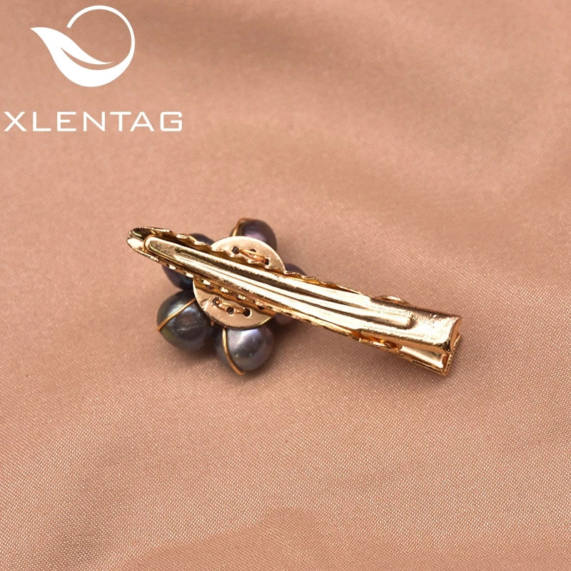 Freshwater Pearl Flower Hairpin for Wedding Banquet