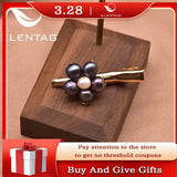 Freshwater Pearl Flower Hairpin for Wedding Banquet