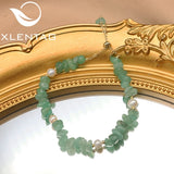 Green Tanglin Natural Pearls Pendant Bracelet Retro Fine Jewelry