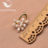 Xlentag Freshwater Pearl Flower Earrings GE1047