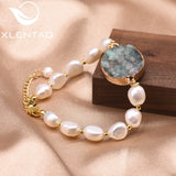 Xlentag Crystal Baroque Pearl Bracelet Adjustable Women Gift