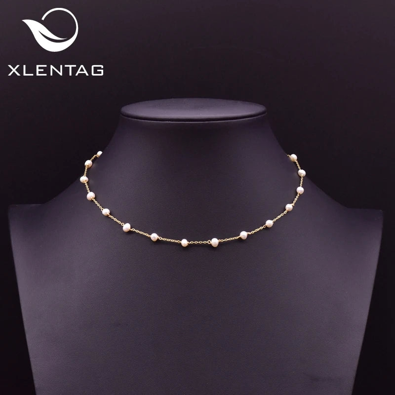 Xlentag Freshwater Pearl Necklace Wedding Engagement Gift