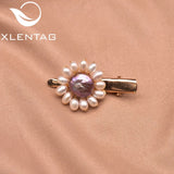 Baroque Freshwater Pearl Sun Flower Hairpin Wedding Party Gift