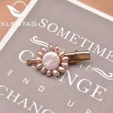 Baroque Freshwater Pearl Sunflower Hairpin for Women