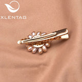 Baroque Freshwater Pearl Sunflower Hairpin for Women