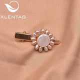 Baroque Freshwater Pearl Sunflower Hairpin for Women