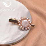 Baroque Freshwater Pearl Sunflower Hairpin for Women