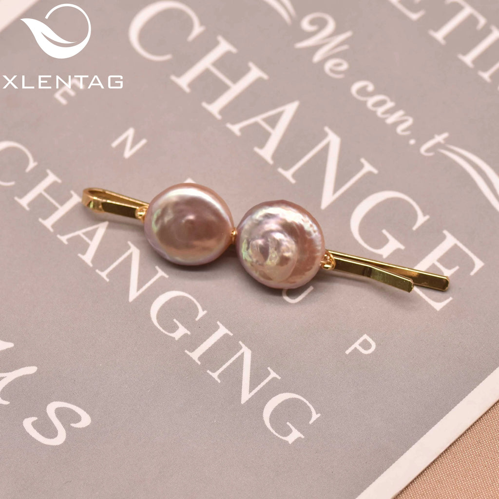 Baroque Pearl Hairpin for Women Wedding Banquet Jewelry