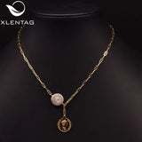 Baroque Pearl Necklace Vintage Women's Jewelry Gift GN0256